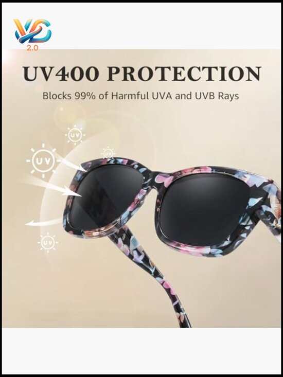 Polarized Fit Over Sunglasses Oversized Square UV400 Protection Driving Shades main image 2